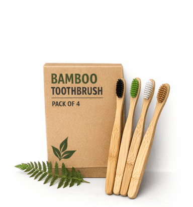 Bamboo Toothbrush (Pack of 4)